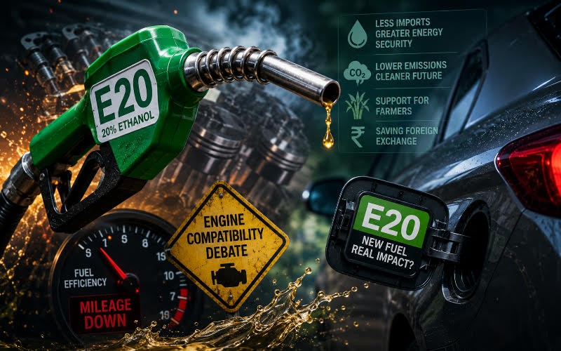 E20 Petrol in India Advantage and Disadvantage